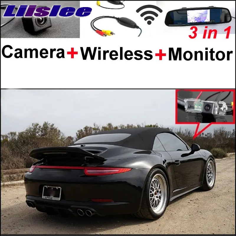 

Liislee Special Wifi Camera+Wireless Receiver+Mirror Monitor Parking System For Porsche 996 997 991 Carrera 911 Turbo GT2 GT3
