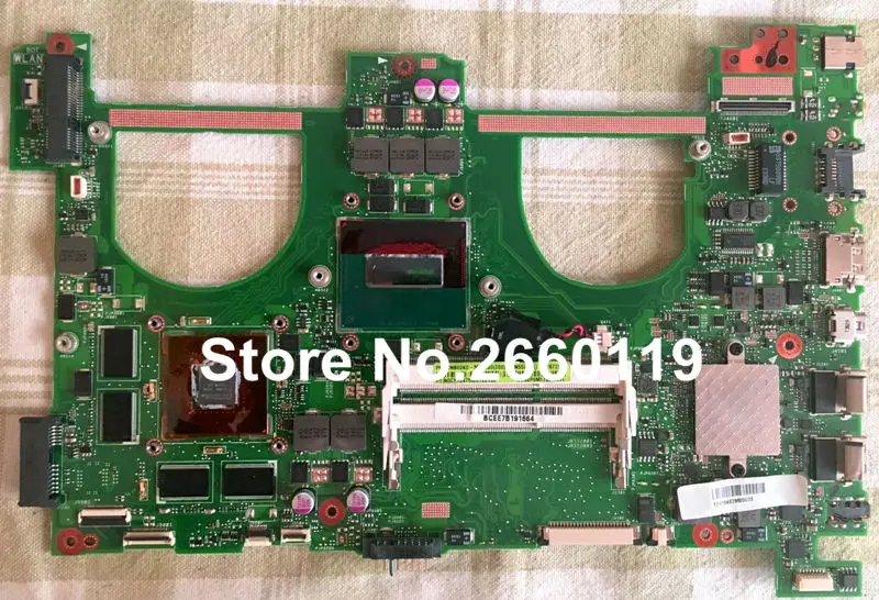 

laptop motherboard for asus N550JV with i7 CPU 8 video chips system mainboard fully tested and working well