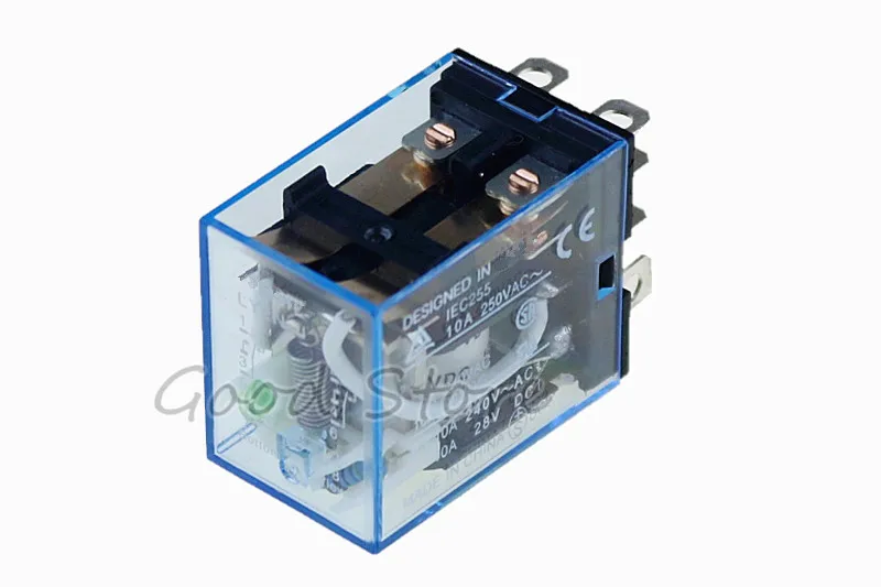 1 шт. LY2NJ 220V AC DC катушка 10A 240V реле питания DPDT Светодиодная лампа новая