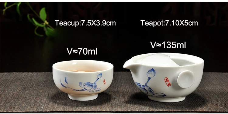 Фарфоровый чайный набор включает в себя 1 чайник 1 чашка, высококачественный элегантный gaiwan, красивый и легкий чайник. Кофейная чашка