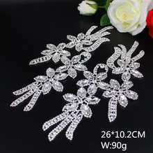 1 пара шитья DIY Кристалл кисточкой горный хрусталь металлическая аппликация мотив нашивка аппликации для одежды обувь повязка на голову свадебные створки ювелирные изделия