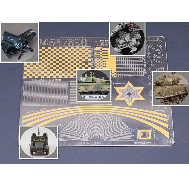 Steel Groove Type Digital Camouflage Fine Line Circle Triangle Hexagon Masking Tape Cutting Pads Two Sides 15cm*15cm