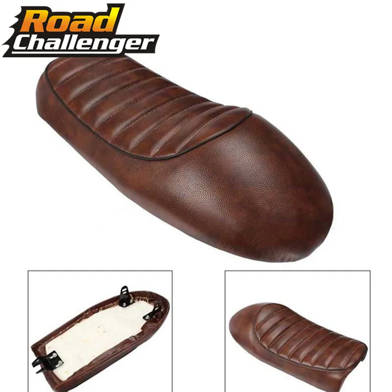 

Brown Motorcycle Cafe Racer Seat Vintage Hump Saddle Seat For Honda CB350 CB450 CB750 CB200