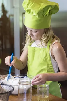 

Chef Kids Child's Chef Hat Apron Set Children's Kitchen Cooking and Baking Wear Kit For Those Chefs In Training