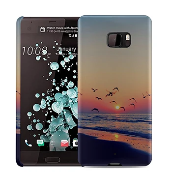 Design as Photo Океан Note DIY Печать Гибридный жесткий ультратонкий с матовой поверхностью чехол для телефона htc U Ultra Flower защитный противоударный чехол - Цвет: Design as Photo
