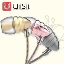 UiiSii US90 3.5mm Stereo Earphones with Microphone Super Bass Cute Earbuds for PC Tablet iPhone Samsung Nokia Xiaomi LG Fashion