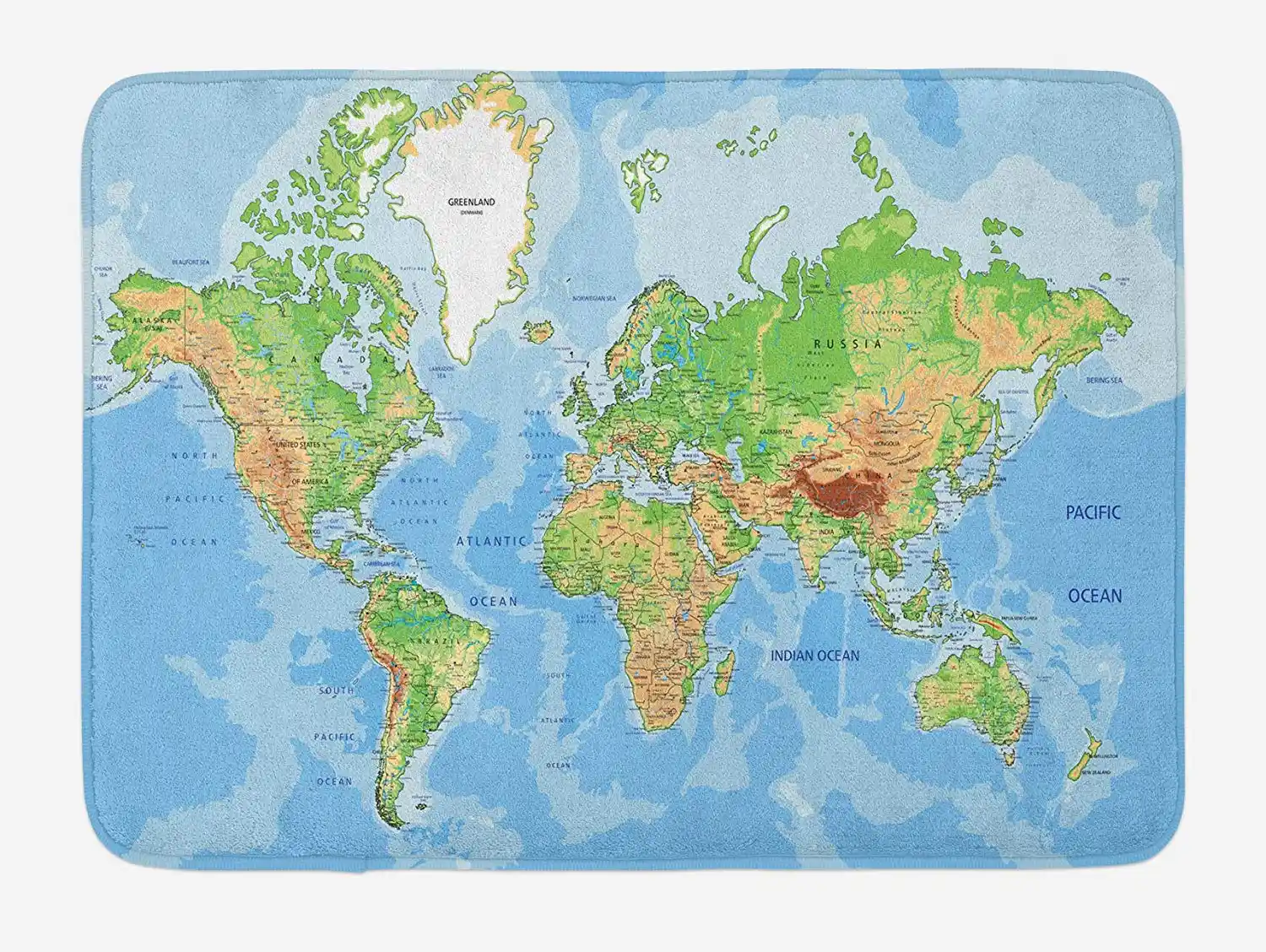 世界地図バスマット地形図の世界大陸国海山教育ぬいぐるみ浴室マット Mat Aliexpress