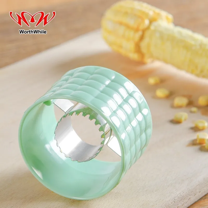 Útil práctico separador de maíz grano separador de acero inoxidable removedor de mazorca cortador cocina herramientas de cocina al aire libre Camping barbacoa