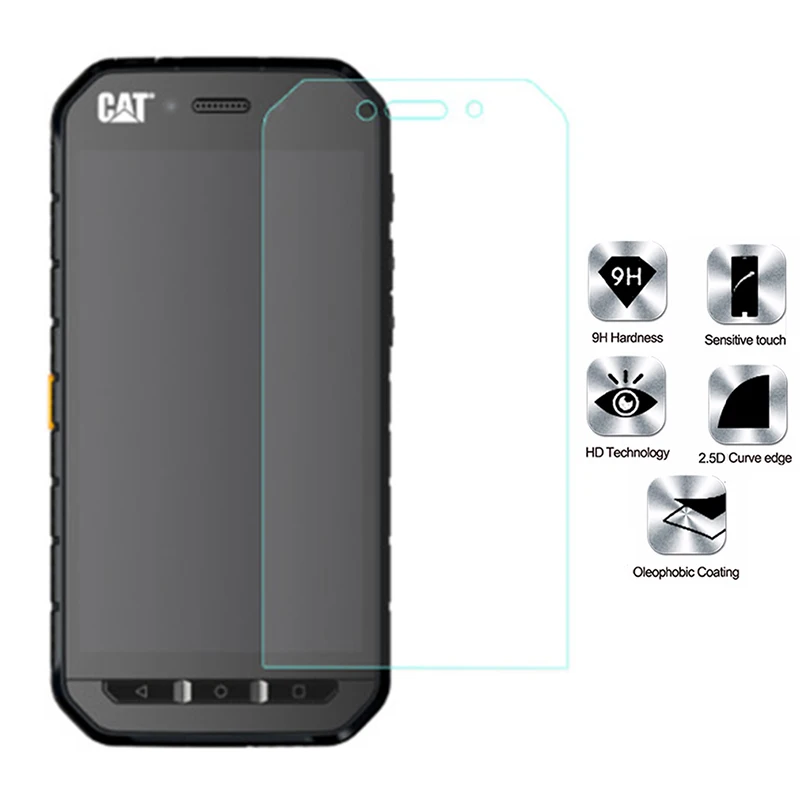 Закаленное стекло для гусеницы Cat S41 чехол двух SIM-карт взрывозащищенное Защитное