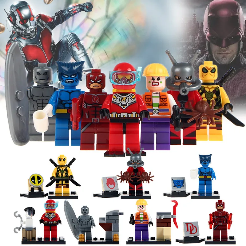 

Building Blocks 100PCS/LOT WM1633 Ultron Silver Surfer Deadpool Wolverine Antman Avengers Marvel Super Hero Kids Toys