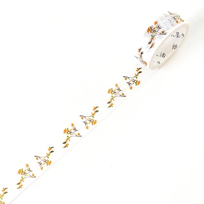 1.5cm 7m 1 pcs Autumn harvest season theme osmanthus tree style washi tape Adhesive DIY Scrapbook Sticker Label Masking decor | Дом и сад