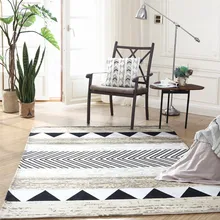 Большой размер геометрический Коврик для гостиной, треугольники коврик для кофейного столика, скандинавские украшения дома прикроватная напольная коврик