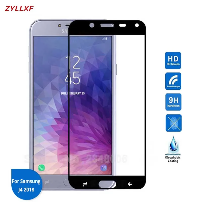 

For Samsung Galaxy J4 2018 Full cover Tempered Glass 2.5D 5.5 inch Screen Protector film Safety Film On J 4 J400F SN-J400F J400G