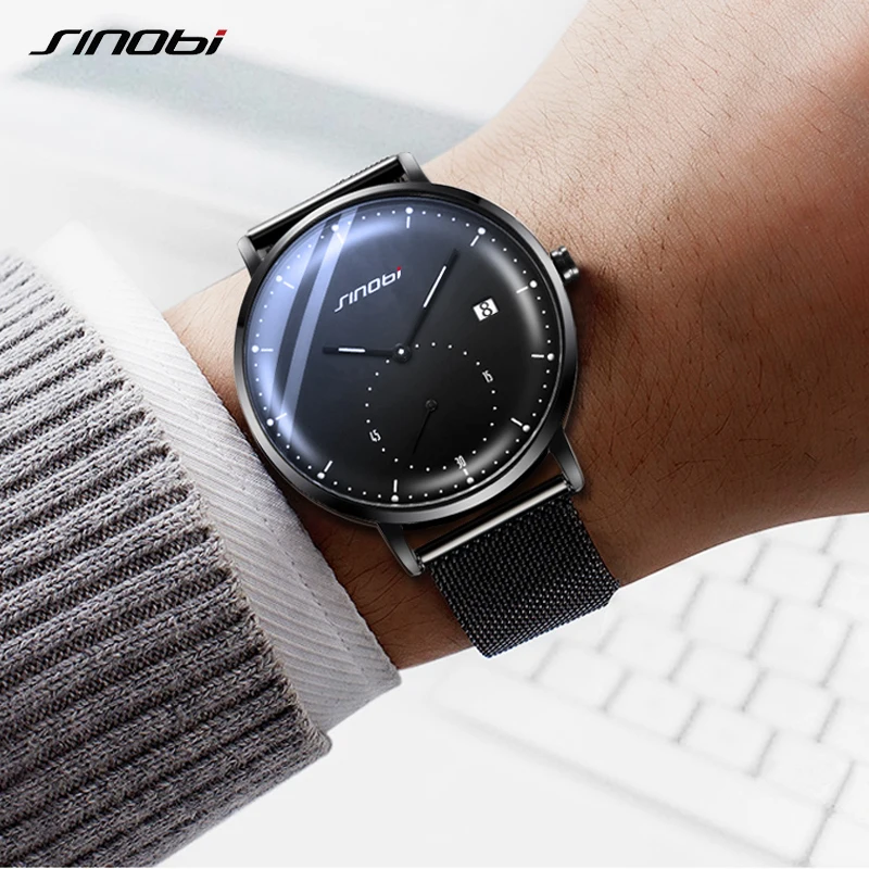 

2019 SINOBI Mens Watches Top Brand Luxury Men's Military Sports Watch Men Waterproof Quartz Geneva Wristwatch Relogio Masculino