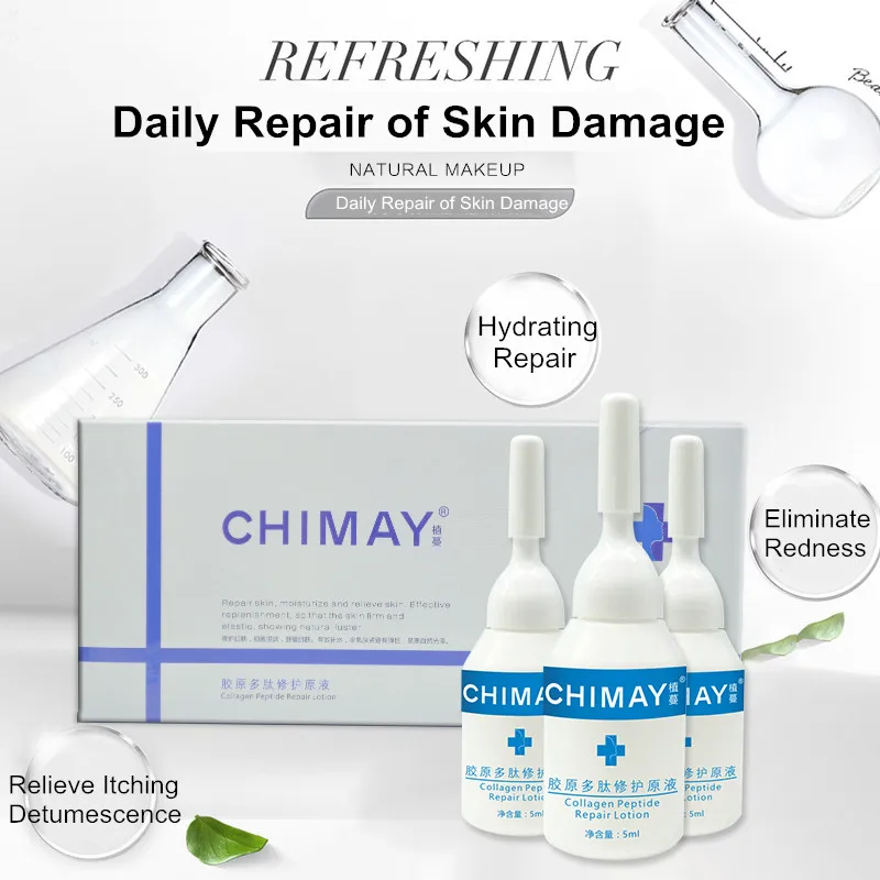 

Collagen Polypeptide Repair Lotion Multifunction Whitening Anti Aging Moisturizing Serum 6pcs/Set Anti-allergic Repairing Essenc