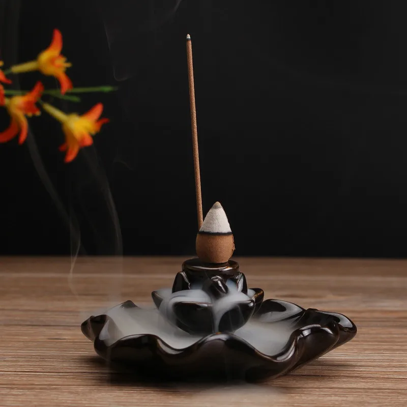 Multifunctional Smoke Backflow Incense Burners Ceramic Incense Bases