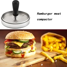 1 комплект круглой формы антипригарный пресс для гамбургера Пэтти, форма для мяса, для чучела, гамбургеров с ручкой