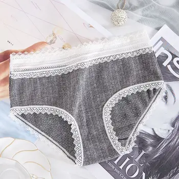 

2019 New Arrival Sexy Women Seamless Lace Low Rise Breathable Cotton Solid Color Hollow Out Fashion Girls Panties