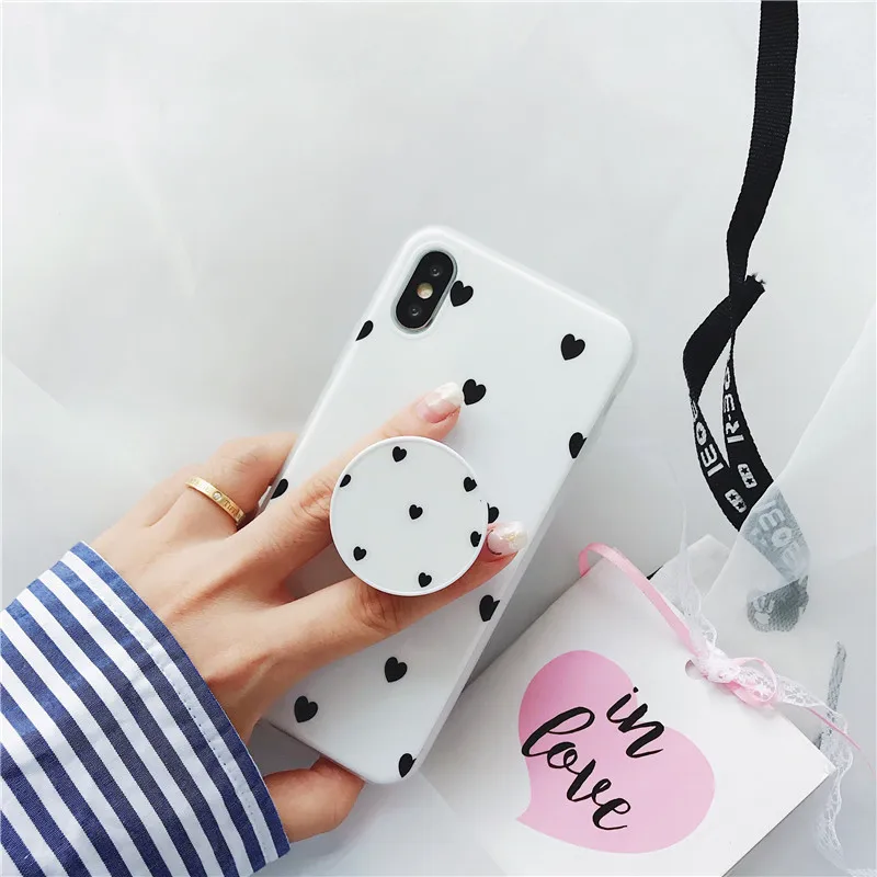 Matcheasy Fashion Love Heart Phone Case with Stand Bracket Holder for Iphone 6 6S 7 8 7Plus 8Plus 6Plus X 10 Case Back Cover Matcheasy Fashion Love Heart Phone Case with Stand Bracket Holder for Iphone 6 6S 7 8 7Plus 8Plus 6Plus X 10 Case Back Cover