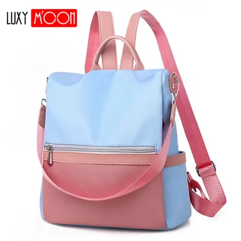 

Oxford Anti-theft Backpack Women 2019 Simple New Style School Bags For Teenage Girls Casual Large Capacity Mochila Mujer XA50K