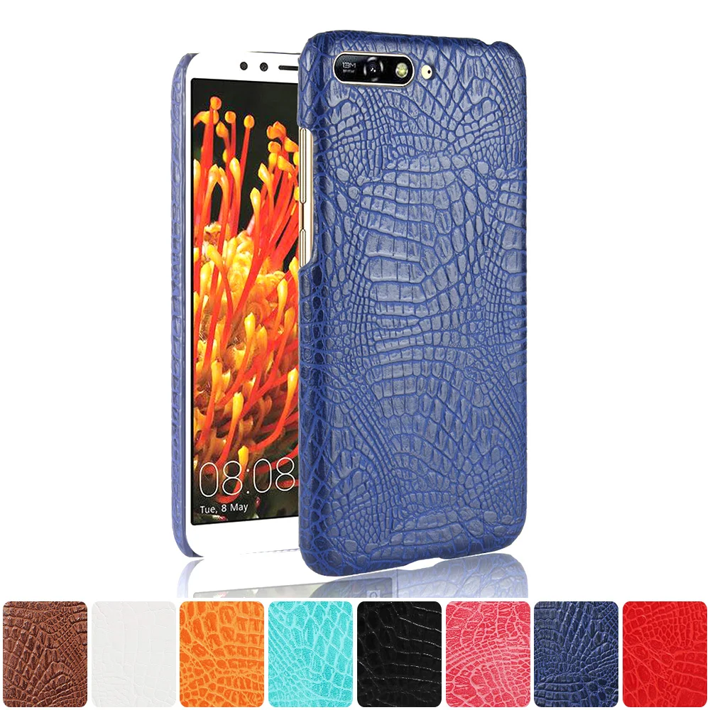 Кожаный чехол для Huawei Y6 2018 ATU L11 L21 бампер телефона Y 6 L22 жесткий чехол|Бамперы| |