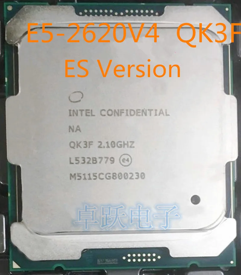 Оригинальный процессор Intel Xeon версия E5 2620V4 QK3F 2 10 ГГц 8 ядерный 20M FCLGA2011 3 85 Вт