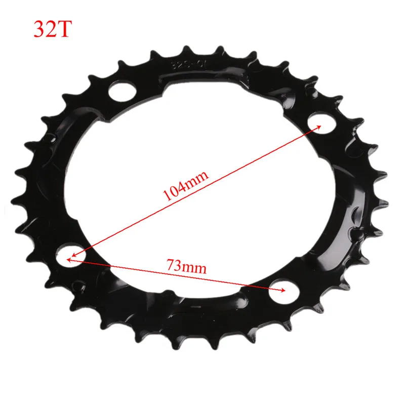 MTB велосипед кольцо цепи велосипеда цепь 22 T/32 T/42 T/44 T для SHIMANO шатуны - Цвет: 32T