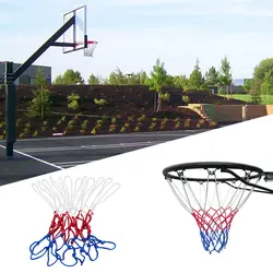 Красный белого и синего цвета баскетбольная сетка 5 мм нейлон баскетбольное кольцо ворот обод из сетчатой ткани на открытом воздухе