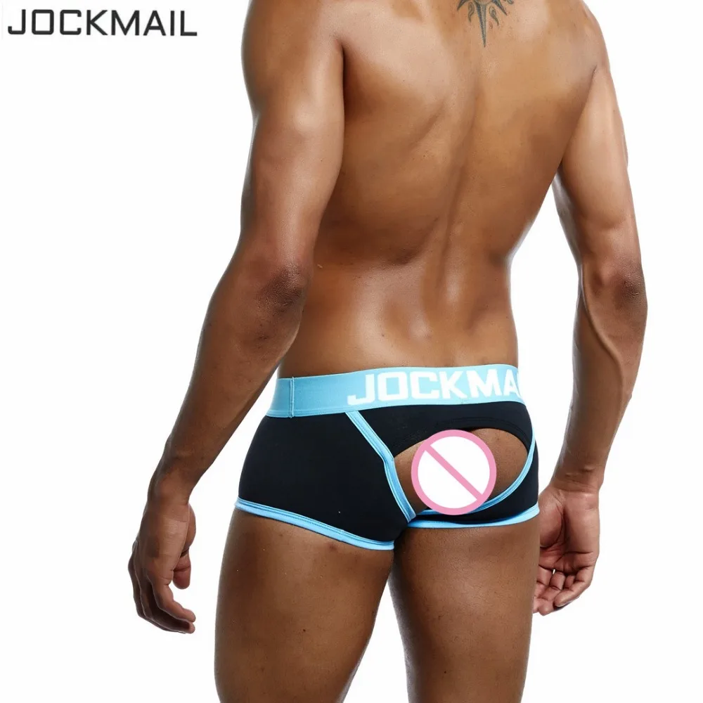 Мужские трусы с открытой спиной JOCKMAIL хлопковые боксеры без отделки сексуальное