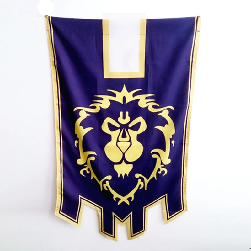 World Of Warcrafts Wow Alliance Орда баннер флаг лавсан Синий Домашний Декор Аксессуары для косплея реквизит для косплея