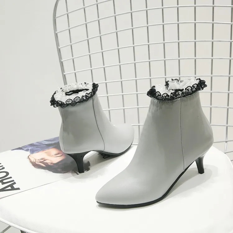 

Big Size 9 10 11-16 boots women shoes ankle boots for women ladies boots Lace side zipper