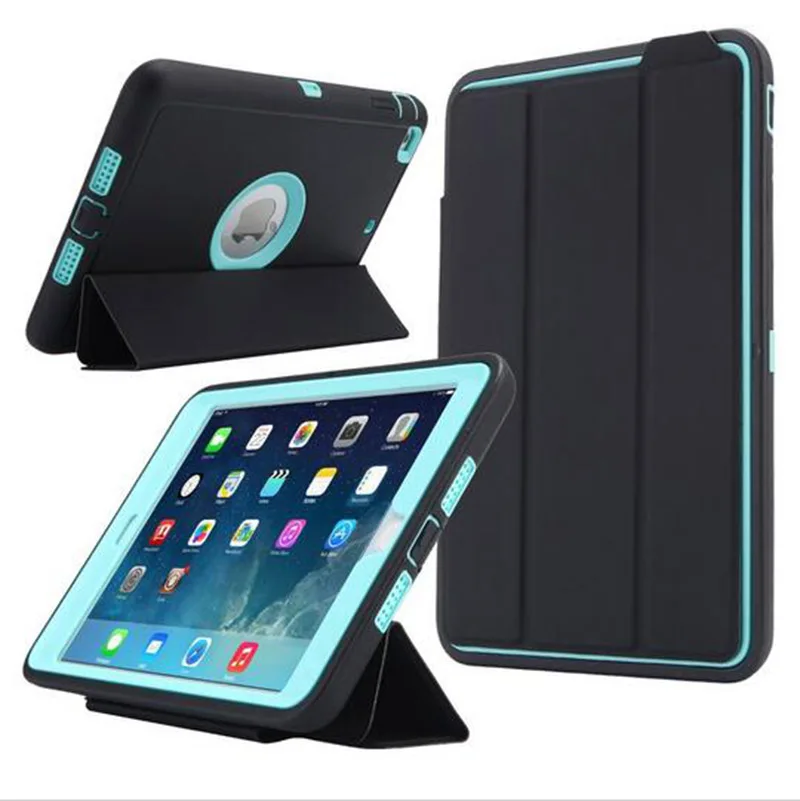 case For Apple iPad 2 iPad 3 iPad 4 Retina Case Kids Safe Armor Shockproof Heavy Duty Silicone Hard Cases Cover