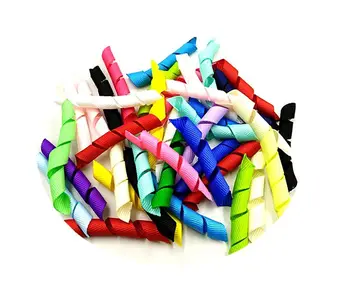 

300PC 2.5" Pre-cut Solid Korker Ribbons bow headwear headdress--Assorted Colors