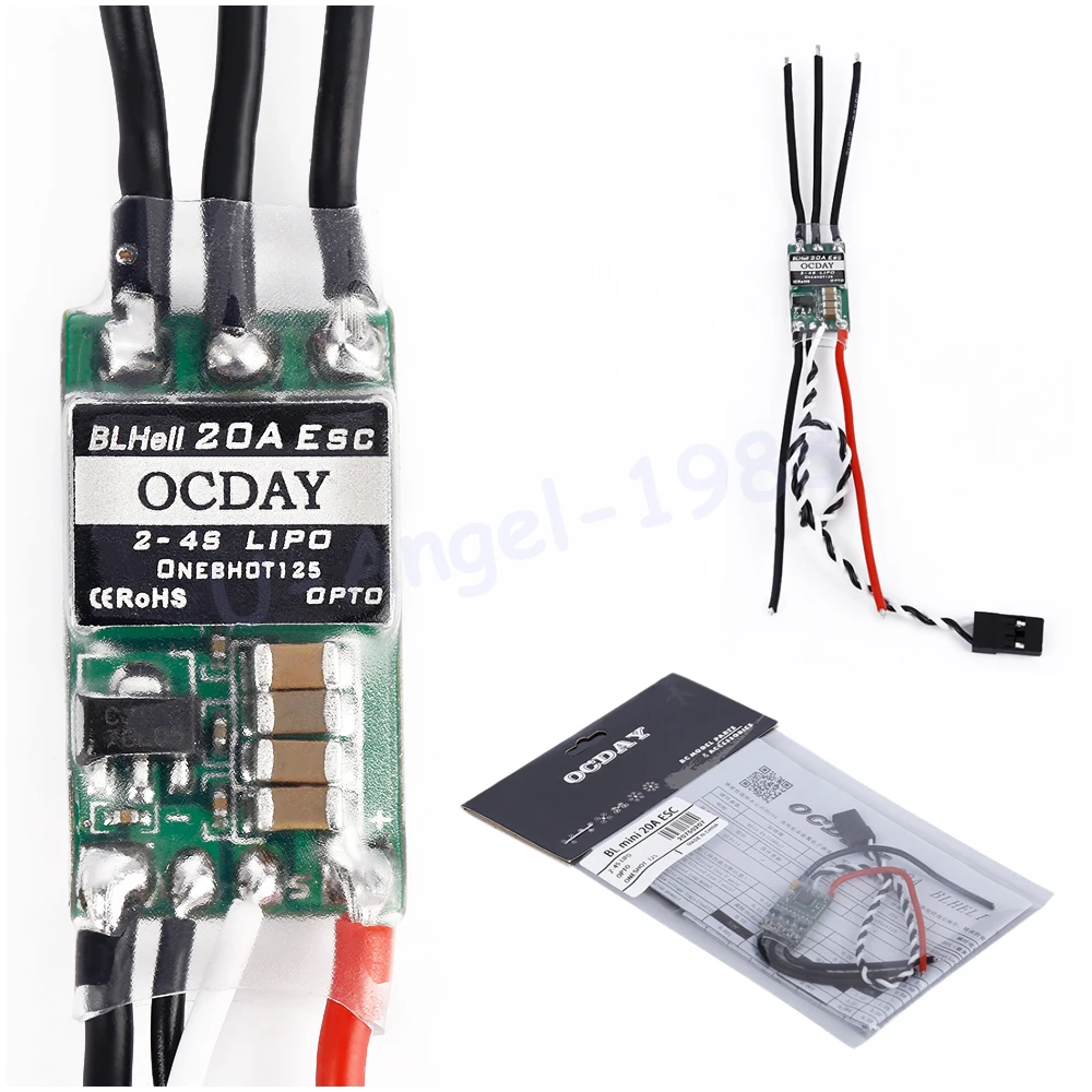 20A Mini 2-4S Lipo ESC (No BEC) Поддержка ONESHOT125 для квадрокоптера QAV250 rc 250 Alien drone | Игрушки и