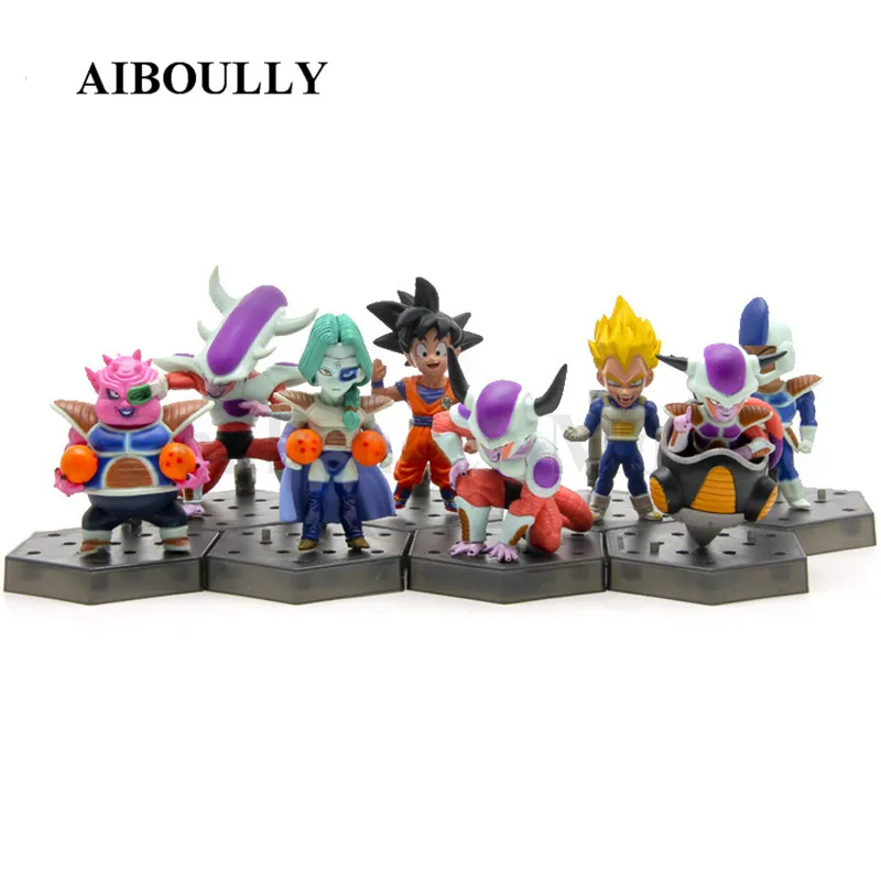 2017 NEW 8 pcs Anime Dragon Ball Super Saiyan Goku Action Figures Master Stars Piece Dragonball Figurine Collectible Model Toy