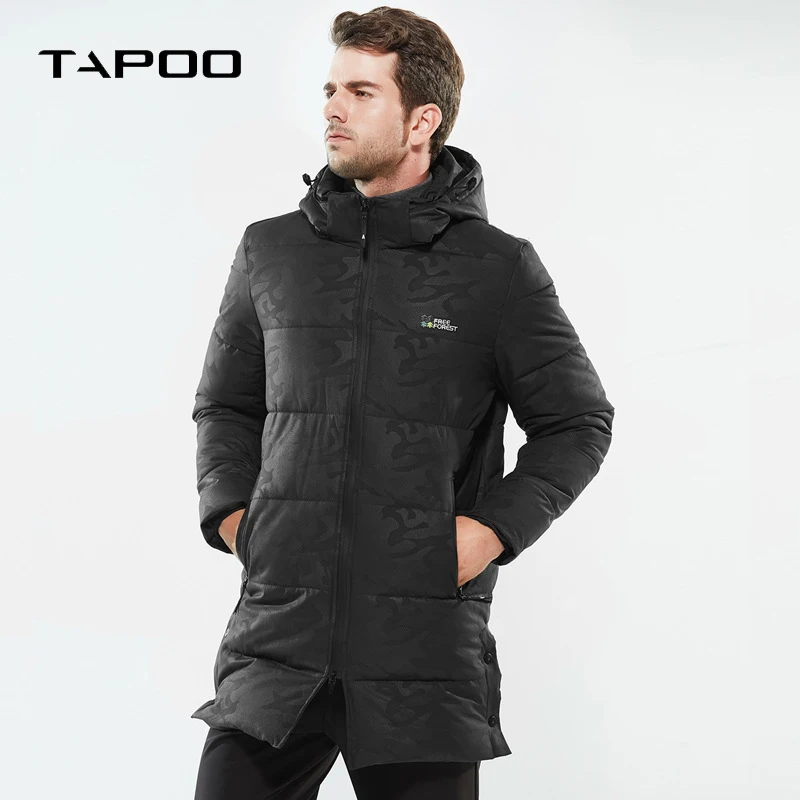 Новое поступление, зимняя высококачественная теплая куртка с капюшоном, мужская шапка, съемная зимняя хлопковая одежда, длинное пальто размера плюс 8XL