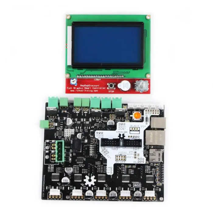 Smoothieboard 5X V1.1 материнской платы с 12864 ЖК дисплей комплект для ЧПУ 3d принтеры JLRJ88