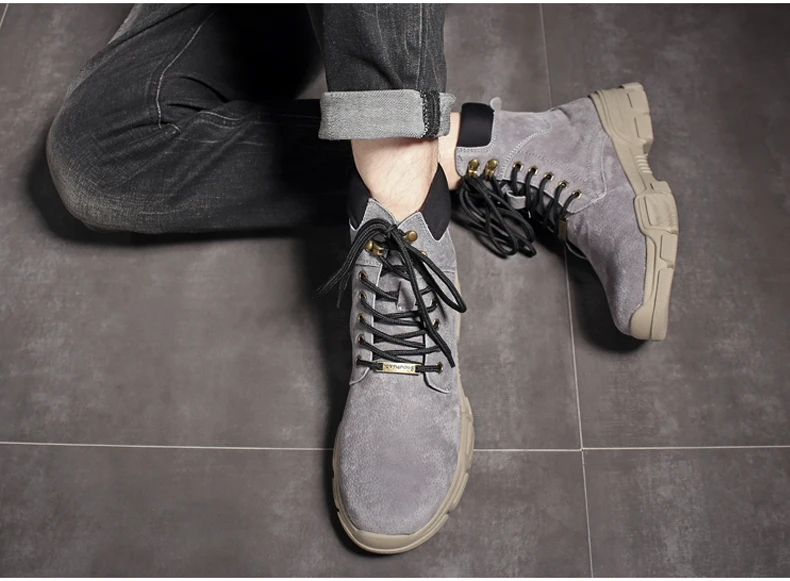 Winter Shoes Mens Combat Boots' Army Casual Motorcycle Ankle Boots Men's Lace-up Military Boots Tactical Desert Boot For Men New (11)