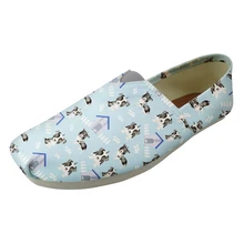 Забавные женские лоферы Doghouse светло-голубого цвета на плоской подошве; сверхлегкие удобные рабочие туфли на плоской подошве для медсестры; Летние кроссовки без застежки для мам и женщин