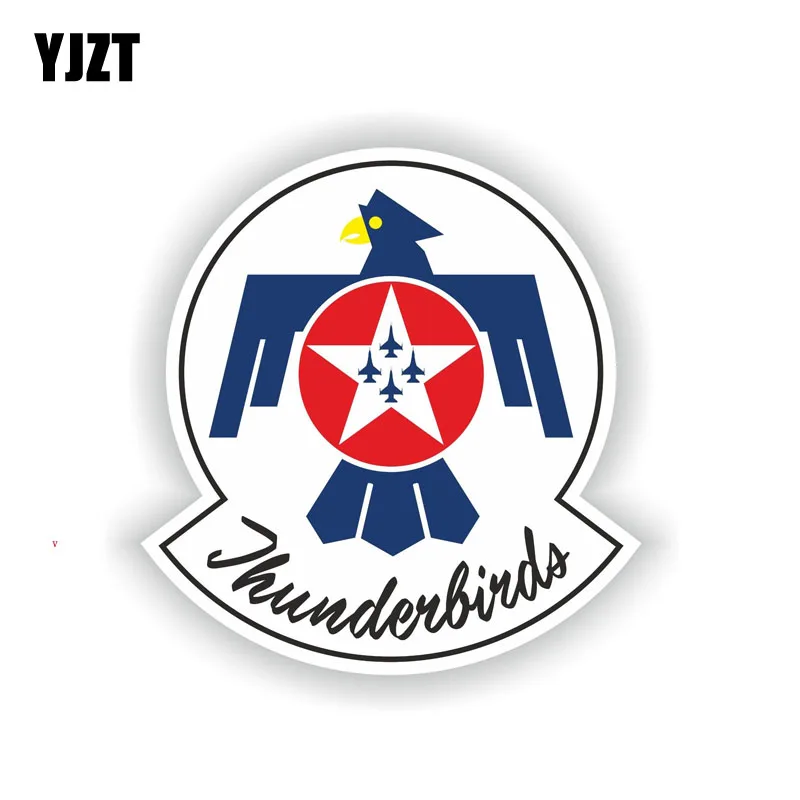 YJZT 10 5 см * 11 3 креативный автомобильный Стайлинг THUNDERBIRDS AIR FORCE Объединенная