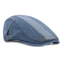 Мужские джинсовые кепки шляпа новые стильные регулируемые кепки Повседневная Уличная кепка газетчика CSHAT0391