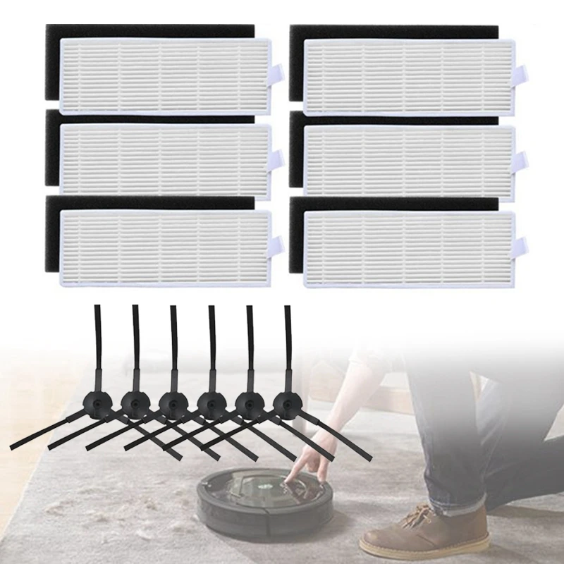 

ForReplacement Filter & Side Brush Kit for ILIFE A6 A4 A4s Robot Vacuum Cleaner
