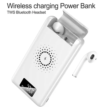 

Potable 3 in 1 QI Wireless Charger Power Bank For iPhone X XS Max XR Multi-function Fast Charger For Bluetooth Earphone
