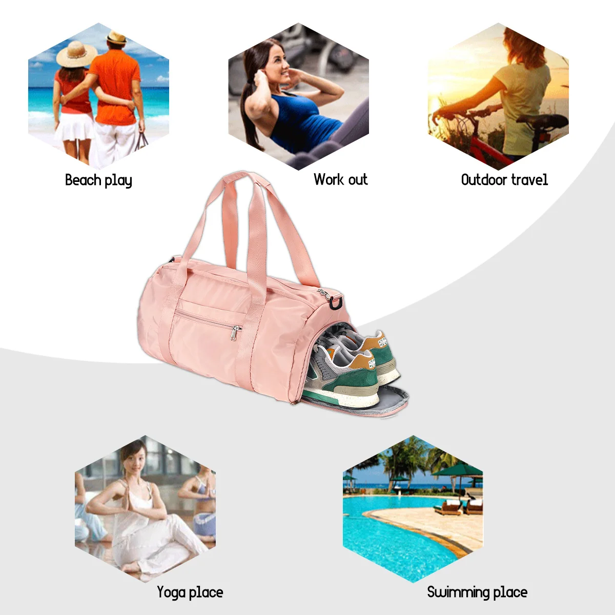 Сухой влажный Gymtas Йога Bolsa фитнес-багаж тренажерный зал на свежем воздухе сумка спортивный рюкзак с обувью отсек для спорта на открытом