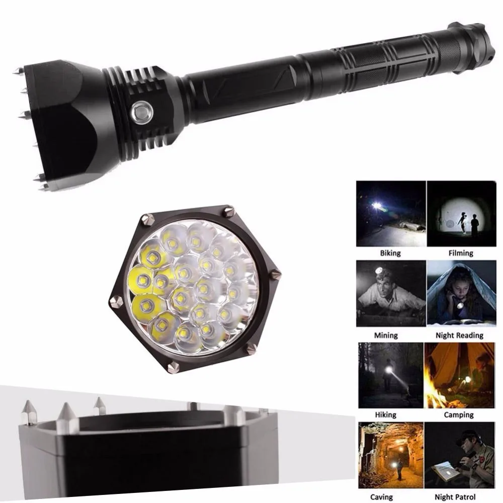 

Professional High Quality Modes XM-L L2 LED Flashlight Zoomable Torch Light Strong Lumens Penlight Lantern