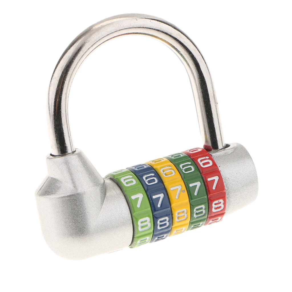 Zinc Alloy 5 Dial Digit Combination Padlock Travel Number Code Password Lock