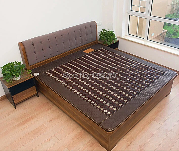 Health care korea tourmaline mattress mixed jade stone massage mattress