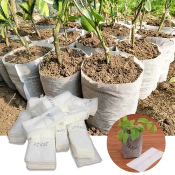 

Seedling Pots Biodegradable Aeration Nursery Bags Different Sizes 100PCS/Lot Plant Grow Bags Non-woven Eco-Friendly