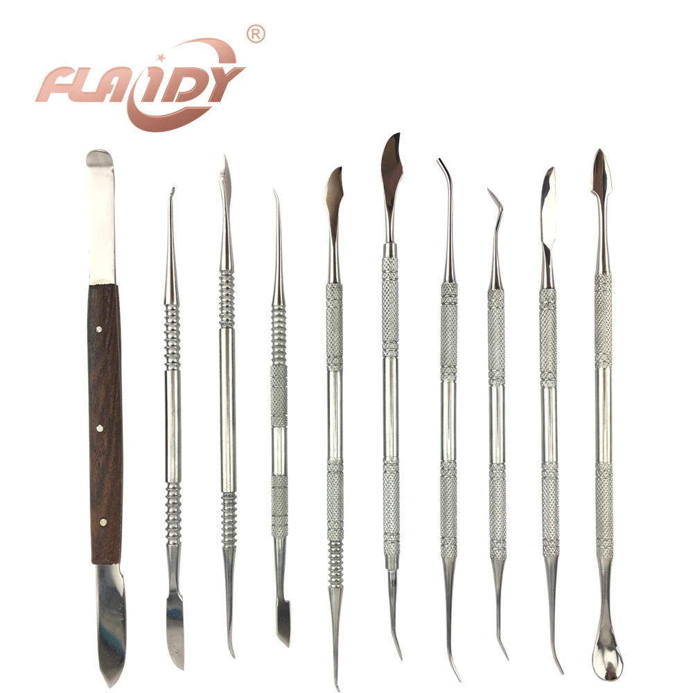 

A0006 High Quality Dental Lab Equipment Wax Carving Tools Set Surgical Dentist Sculpture Knife Instruments Tool Kit1Set(10Pcs)