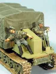 Сборки весы 1/35 пособия по немецкому языку RSO экипажа солдаты рисунок Второй мировой войны Смола Модель Бесплатная доставка Неокрашенный